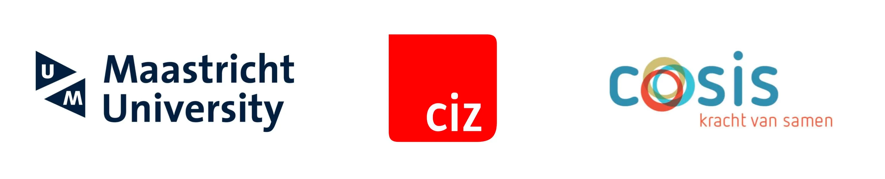 Logo's van klanten: Maastricht University, CIZ en Cosis